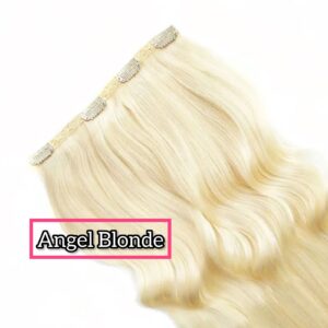 Cortina Humano tono Angel Blonde 26 pulgadas 200gramos