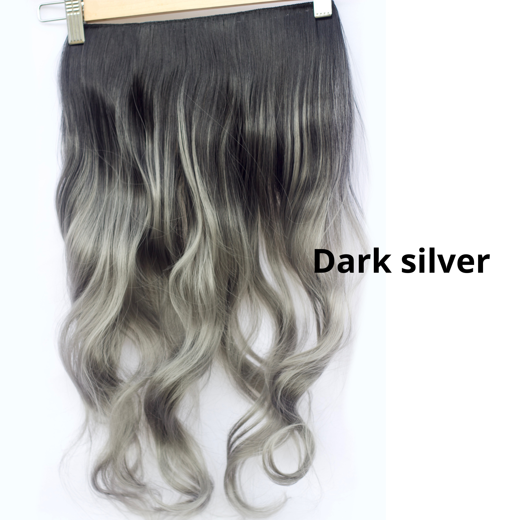 Halo Vegano tono Dark Silver 130 gr 20 pulgadas