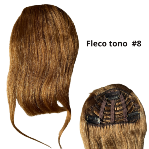 Fleco color 8 cabello humano peruano (envío Gratis)