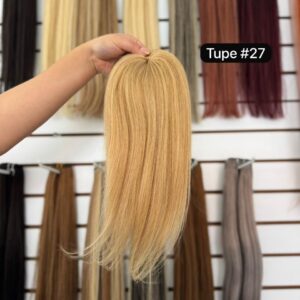 Tupé rubio tono 1001 cabello humano