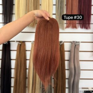 Tupé plateado light gray Cabello humano